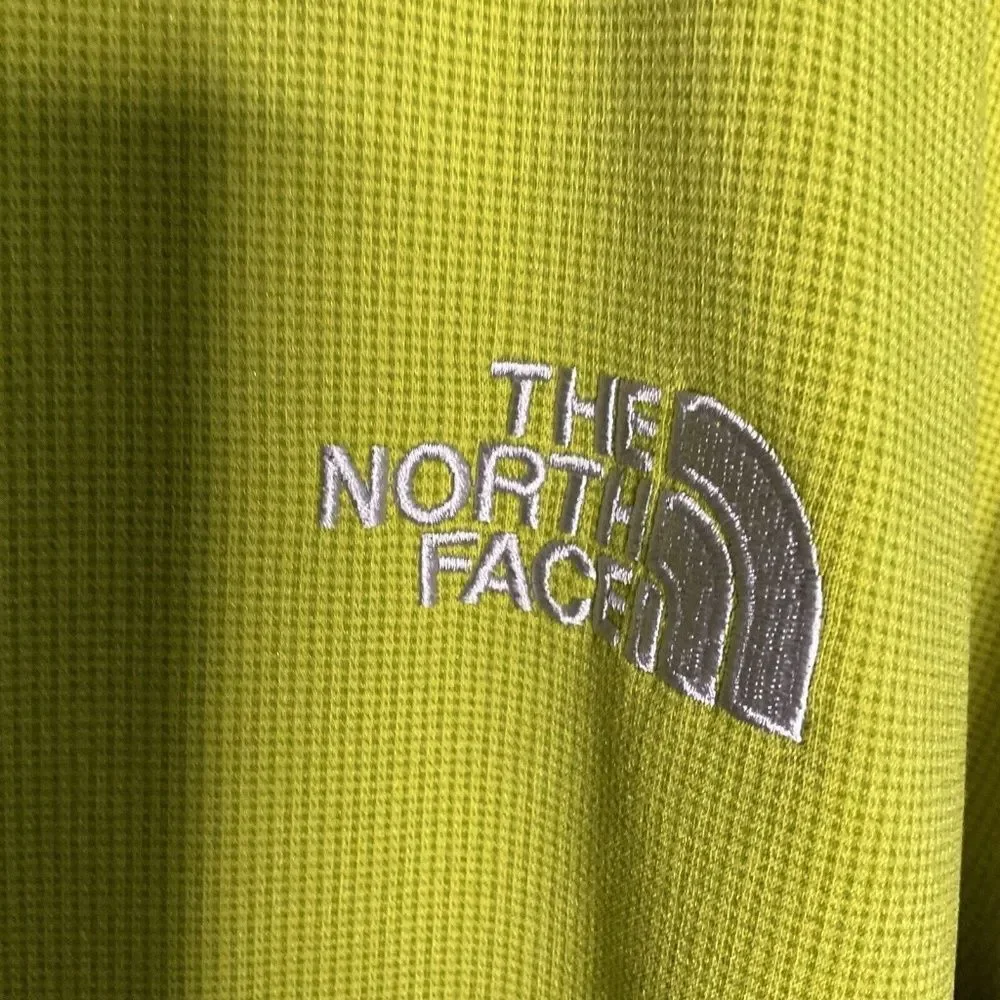 The North Face Mustard Yellow Long Sleeve Full Zip Fleece Jacket Men Size‎ L